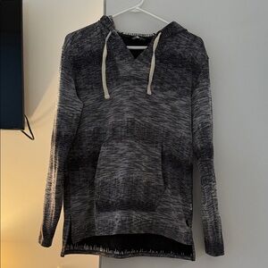 The North Face Black and Gray Hooded Sweater